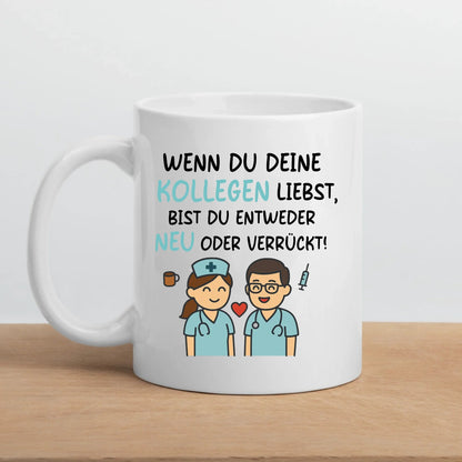 Personalisierte Krankenschwester Tasse mit Spruch für Kollegen Little Mathilda Little Mathilda Keramik Tasse