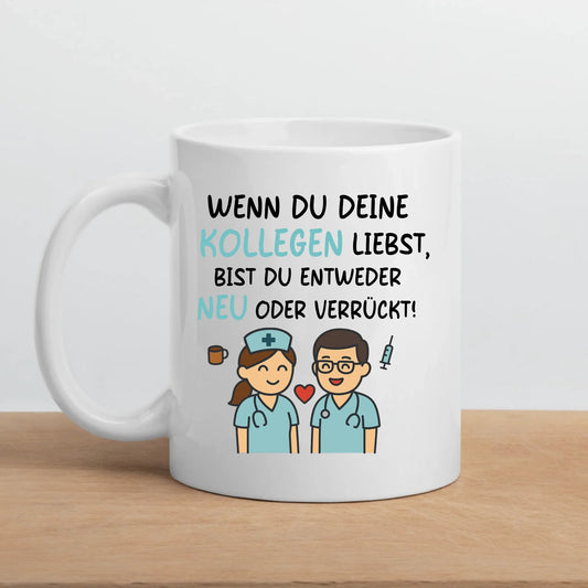 Personalisierte Krankenschwester Tasse mit Spruch für Kollegen Little Mathilda Little Mathilda Keramik Tasse