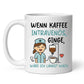 Personalisierte Krankenschwester Tasse mit Spruch Little Mathilda Little Mathilda Keramik Tasse