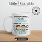 Personalisierte Krankenschwester Tasse mit Spruch "Wenn du denkst du hast Feierabend.." Little Mathilda Little Mathilda Keramik Tasse