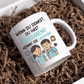 Personalisierte Krankenschwester Tasse mit Spruch "Wenn du denkst du hast Feierabend.." Little Mathilda Little Mathilda Keramik Tasse