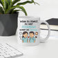 Personalisierte Krankenschwester Tasse mit Spruch "Wenn du denkst du hast Feierabend.." Little Mathilda Little Mathilda Keramik Tasse