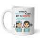 Personalisierte Krankenschwester Tasse mit Spruch "Wenn du freundlich bleibst, bist du übermüdet" Little Mathilda Little Mathilda Keramik Tasse