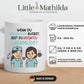 Personalisierte Krankenschwester Tasse mit Spruch "Wenn du freundlich bleibst, bist du übermüdet" Little Mathilda Little Mathilda Keramik Tasse