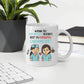 Personalisierte Krankenschwester Tasse mit Spruch "Wenn du freundlich bleibst, bist du übermüdet" Little Mathilda Little Mathilda Keramik Tasse