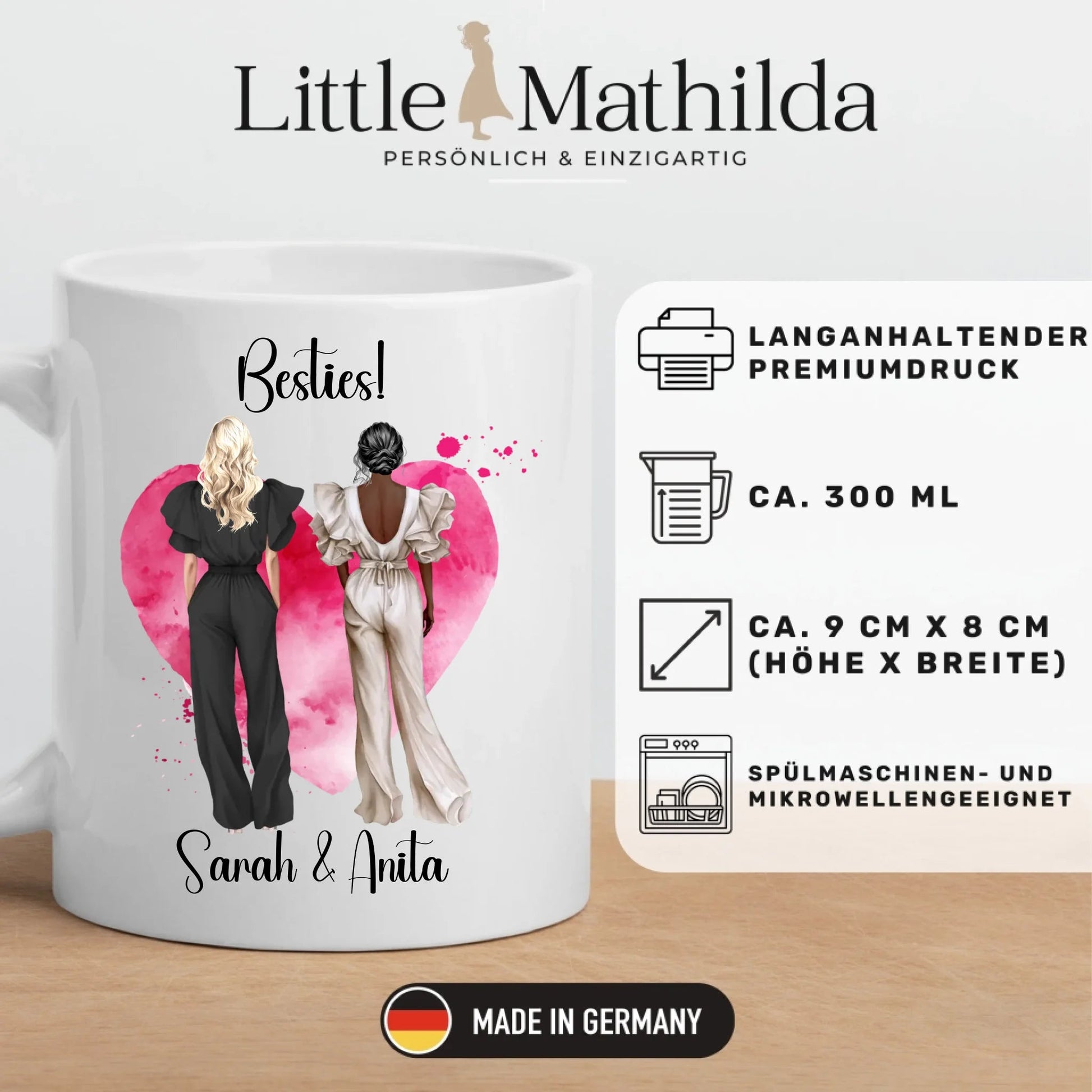 Personalisierte Tasse: Beste Freundin Little Mathilda Little Mathilda Keramik Tasse