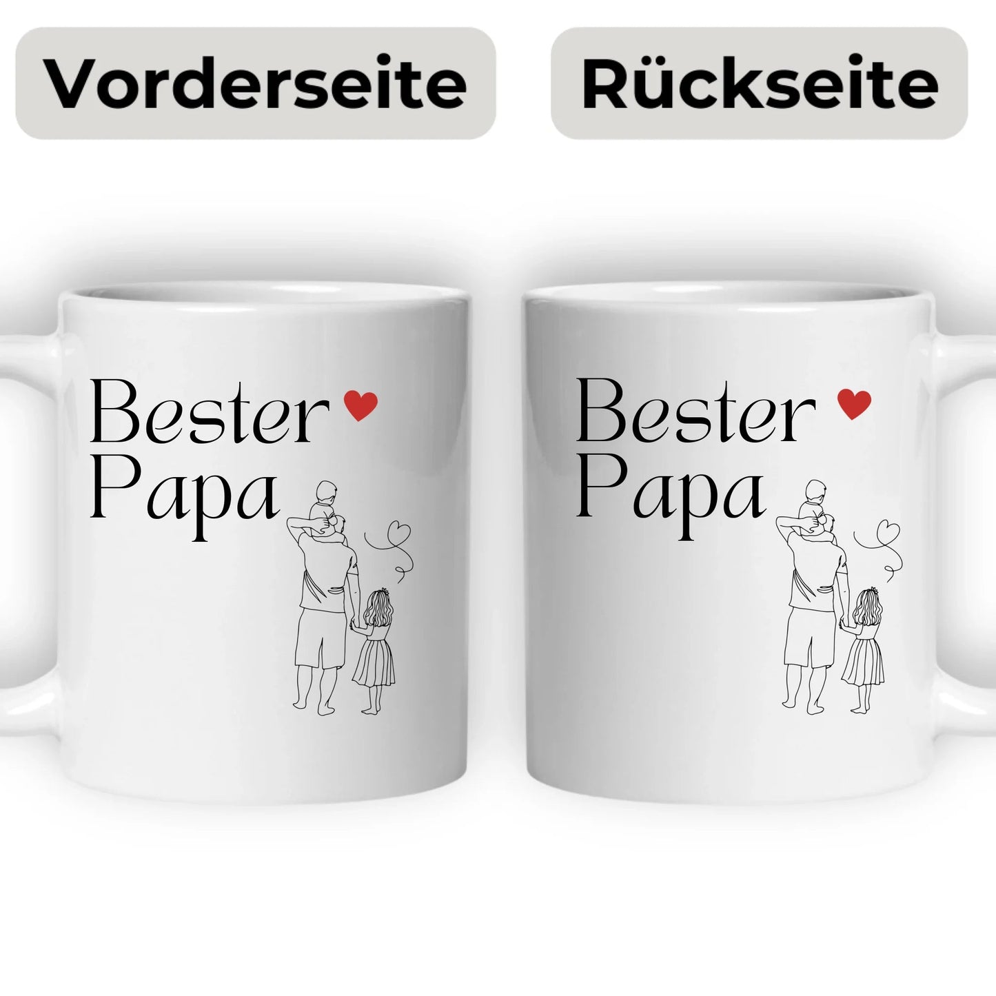 Personalisierte Tasse „Bester Papa“ Little Mathilda Little Mathilda Keramik Tasse