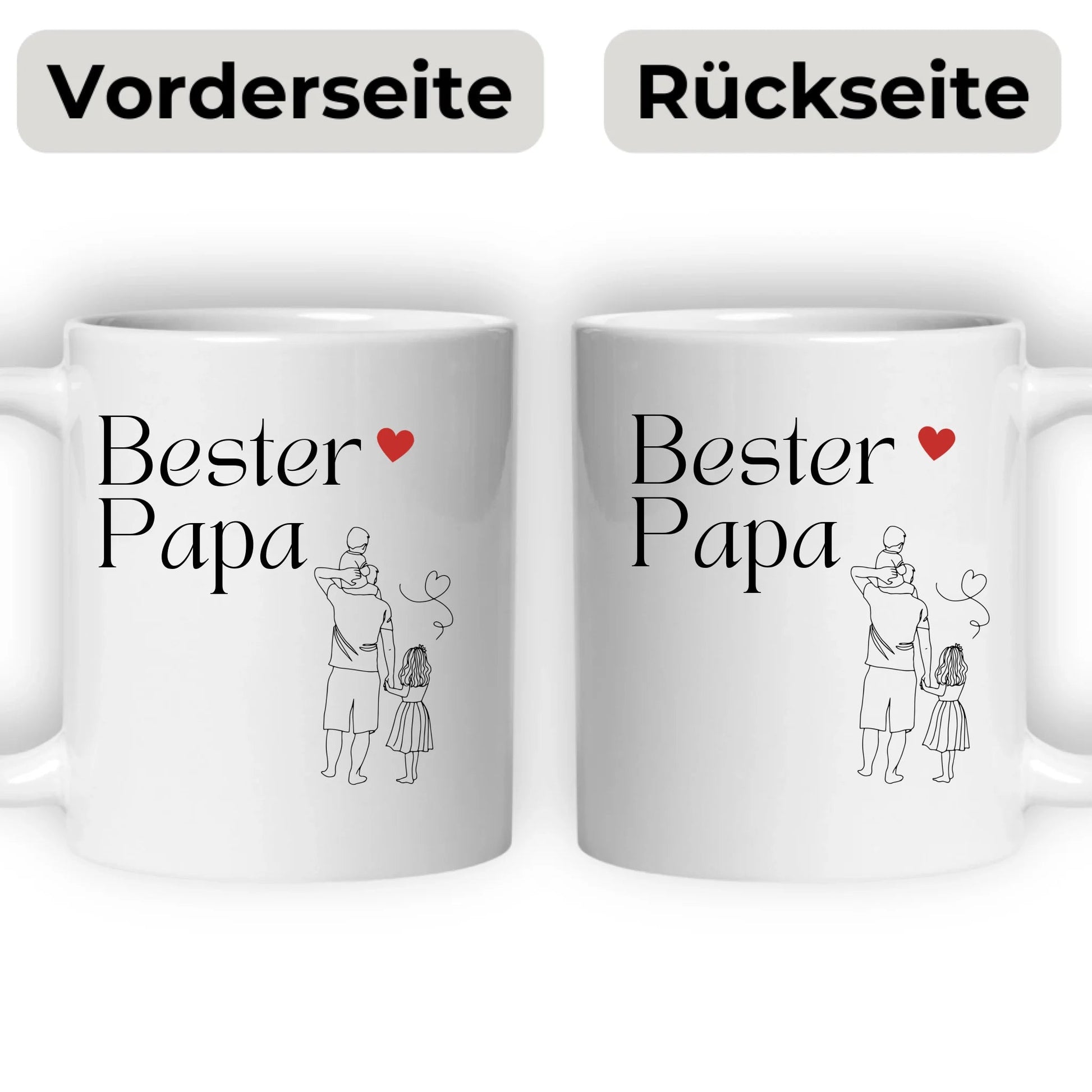 Personalisierte Tasse „Bester Papa“ Little Mathilda Little Mathilda Keramik Tasse