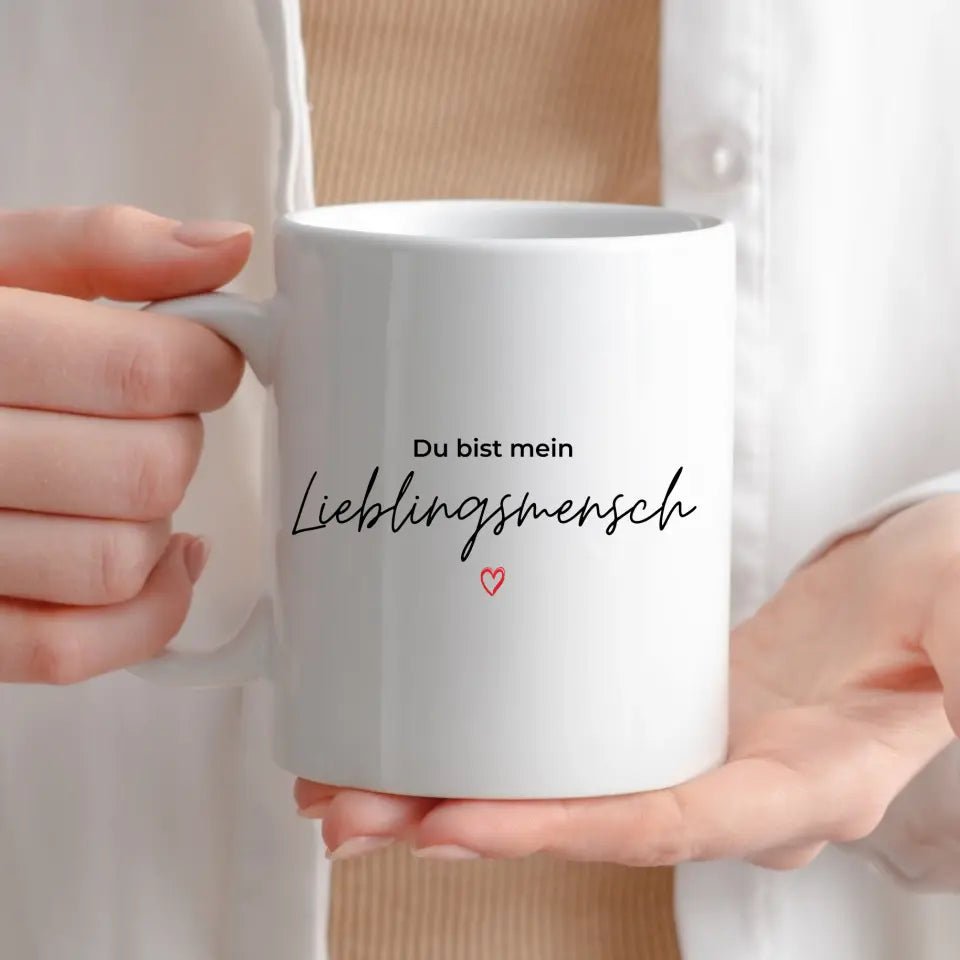 Personalisierte Tasse "Du bist mein Lieblingsmensch" Little Mathilda Little Mathilda Keramik Tasse