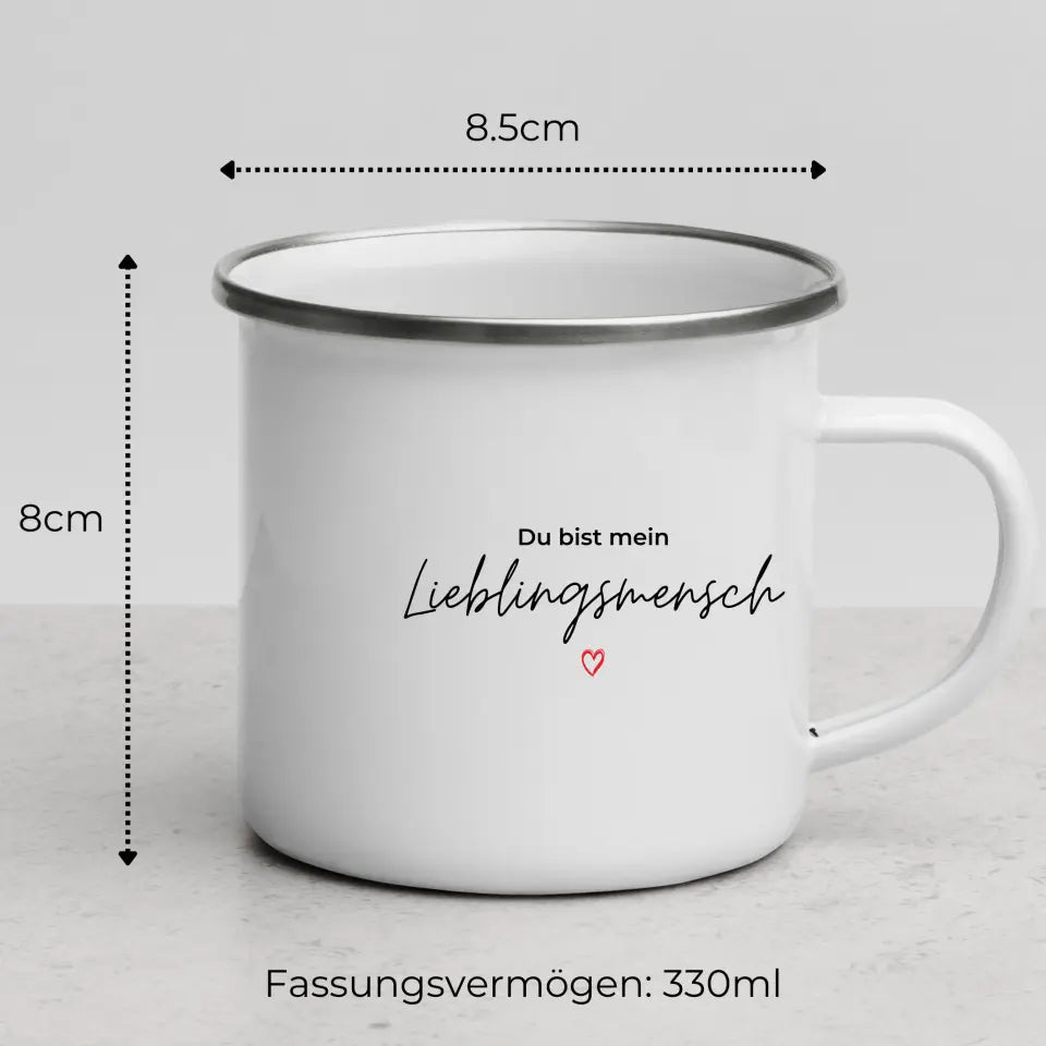 Personalisierte Tasse "Du bist mein Lieblingsmensch" Little Mathilda Little Mathilda Keramik Tasse