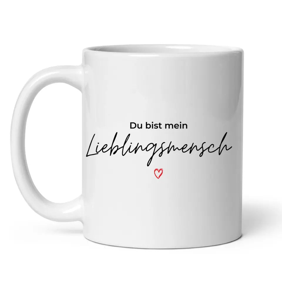 Personalisierte Tasse "Du bist mein Lieblingsmensch" Little Mathilda Little Mathilda Keramik Tasse