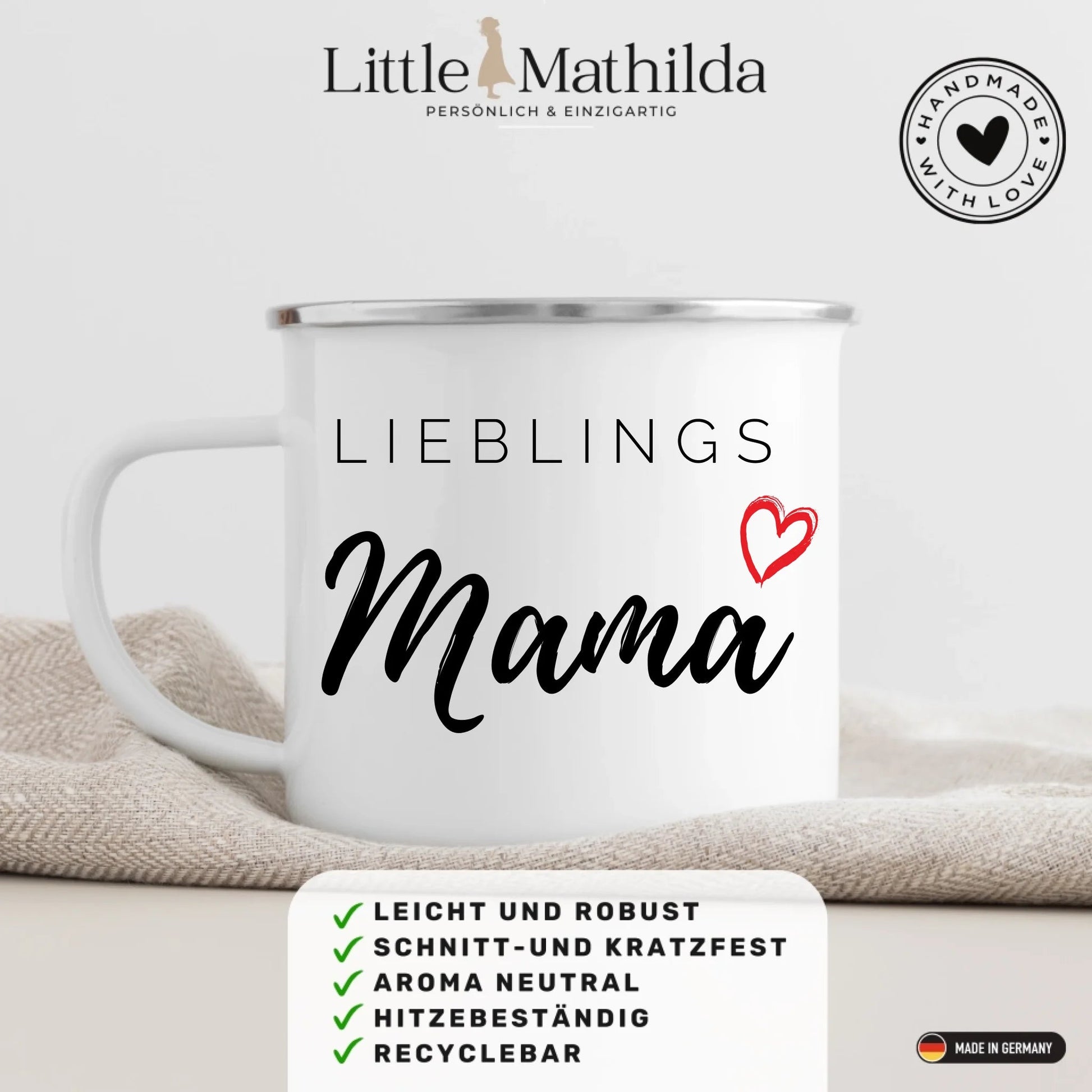 Personalisierte Tasse Lieblings Mama Little Mathilda Little Mathilda Keramik Tasse