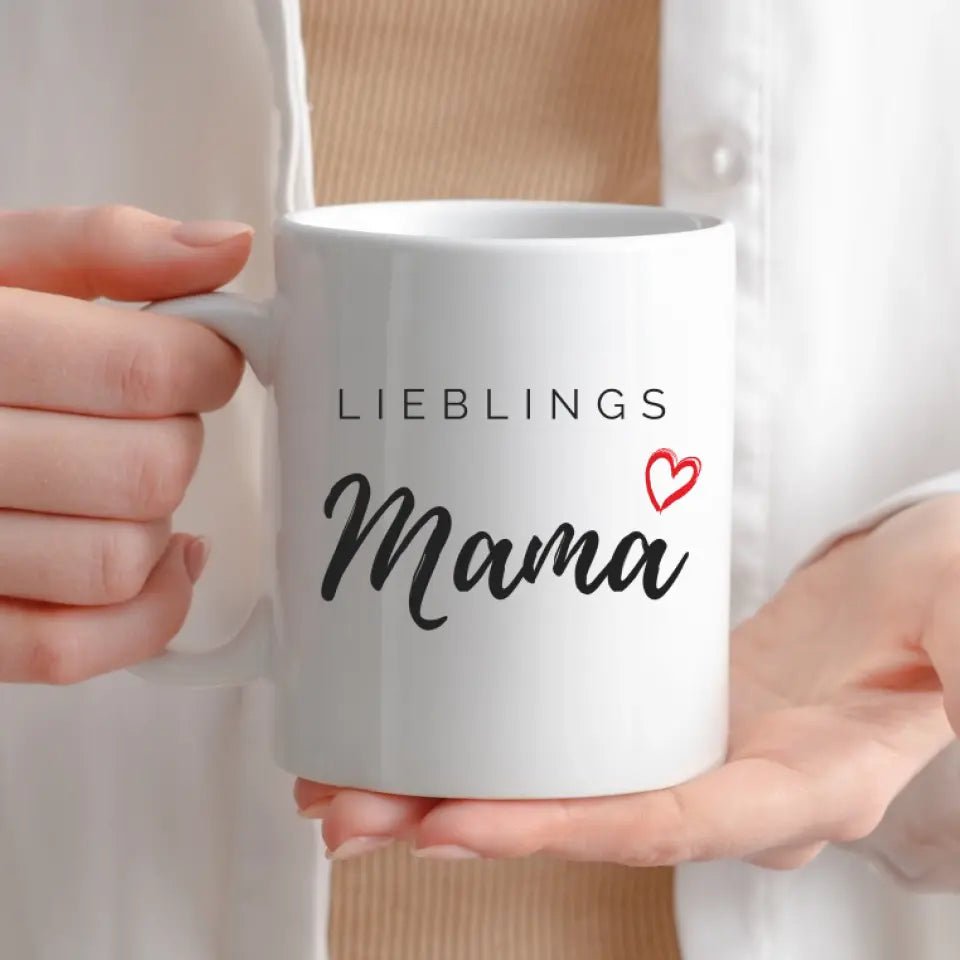 Personalisierte Tasse Lieblings Mama Little Mathilda Little Mathilda Keramik Tasse