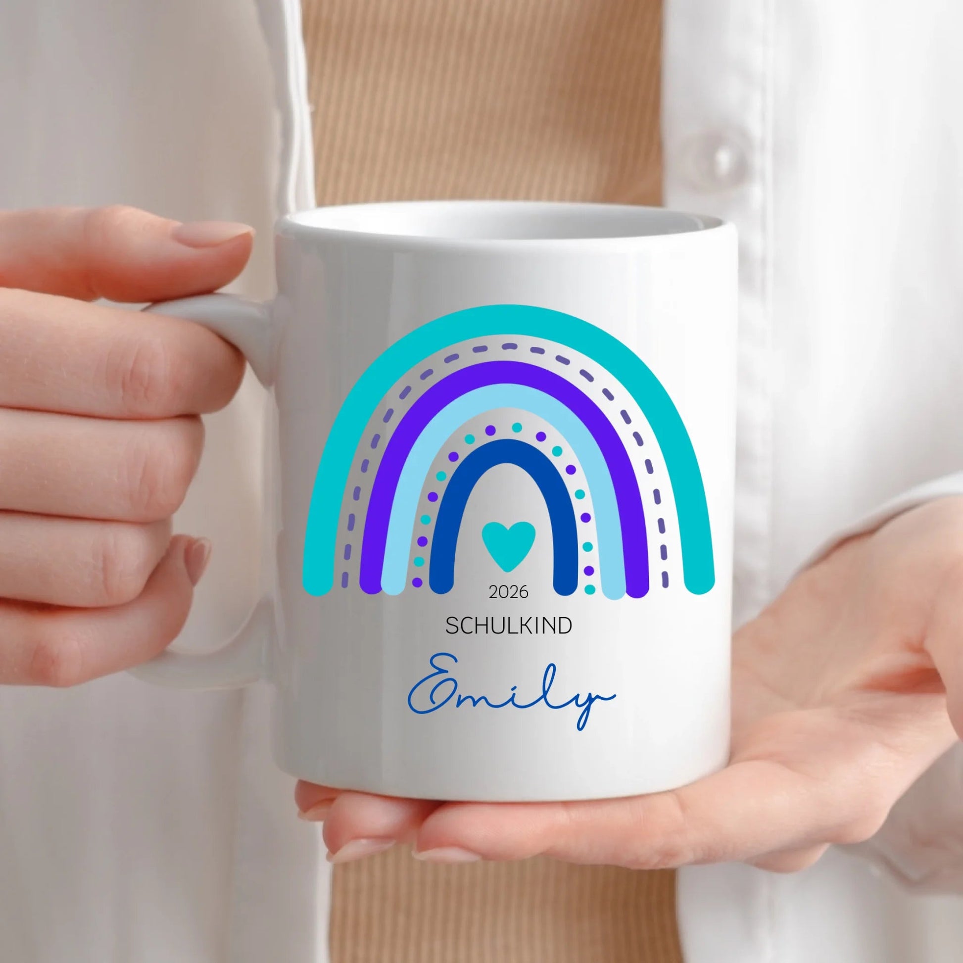 Personalisierte Tasse zur Einschulung: Schulkind 2026 Little Mathilda Little Mathilda Keramik Tasse
