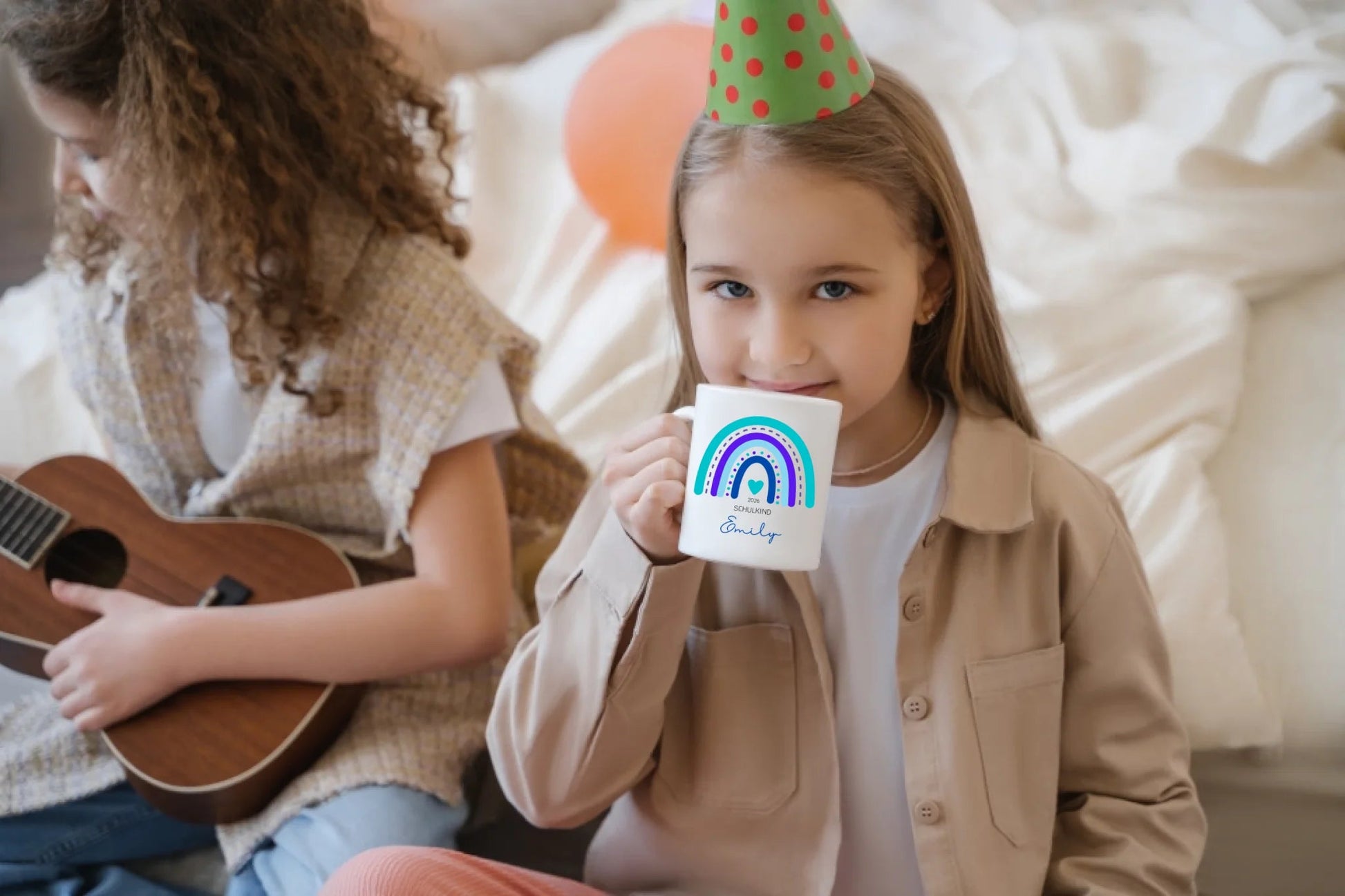 Personalisierte Tasse zur Einschulung: Schulkind 2026 Little Mathilda Little Mathilda Keramik Tasse