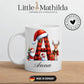 Personalisierte Weihnachtstasse mit Namen und Buchstaben Little Mathilda Little Mathilda Keramik Tasse