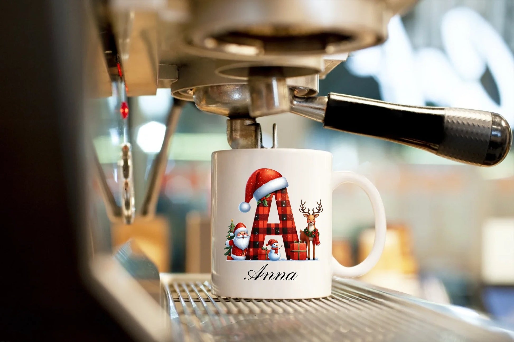 Personalisierte Weihnachtstasse mit Namen und Buchstaben Little Mathilda Little Mathilda Keramik Tasse