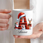 Personalisierte Weihnachtstasse mit Namen und Buchstaben Little Mathilda Little Mathilda Keramik Tasse