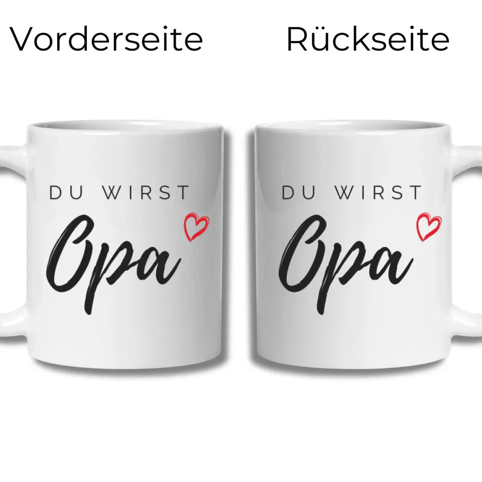 Schwangerschaft verkünden: Du wirst Opa... Du wirst Oma Little Mathilda Little Mathilda Keramik Tasse