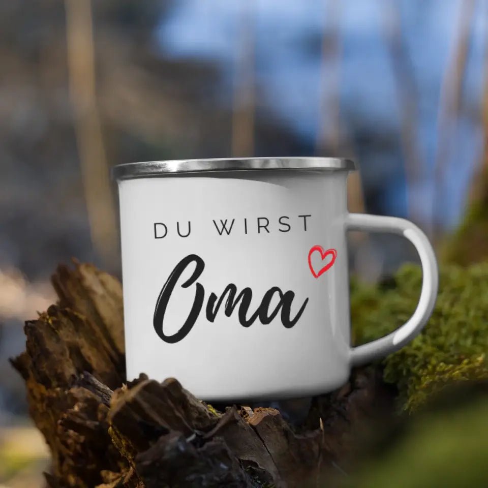 Tasse „Du wirst Oma“ – Geschenk zur Schwangerschaftsverkündung Little Mathilda Little Mathilda Keramik Tasse