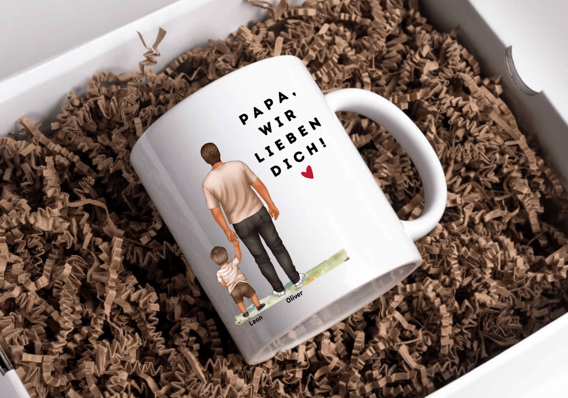 Geschenk für Papa mit Kindern – Personalisiertes Kissen mit Namen | Perfekt für Vatertag & Geburtstag Little Mathilda Little Mathilda Kissen