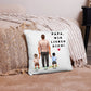 Geschenk für Papa mit Kindern – Personalisiertes Kissen mit Namen | Perfekt für Vatertag & Geburtstag Little Mathilda Little Mathilda Kissen