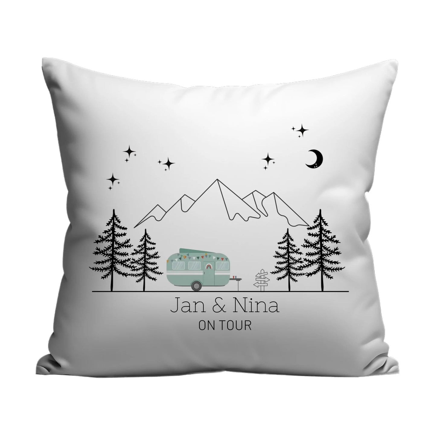 Personalisierte Camping Kissen "Happy Camper" Little Mathilda Little Mathilda Kissen
