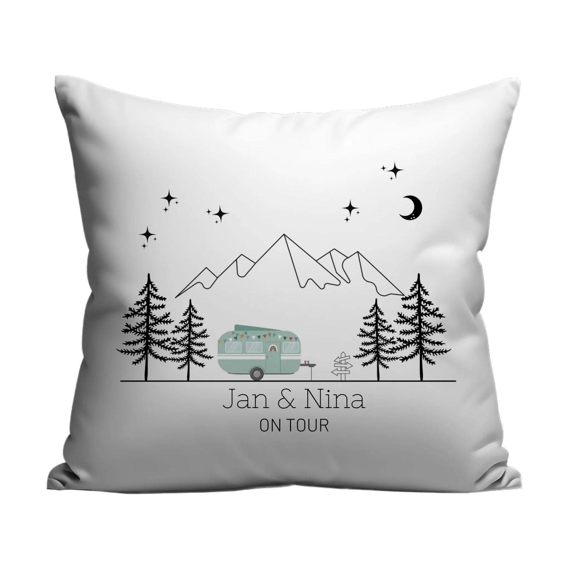 Personalisierte Camping Kissen "Happy Camper" Little Mathilda Little Mathilda Kissen
