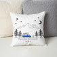 Personalisiertes Camping Kissen aus Baumwolle Campervan mit Aufstelldach Little Mathilda Little Mathilda Kissen