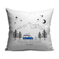 Personalisiertes Camping Kissen aus Baumwolle Campervan mit Aufstelldach Little Mathilda Little Mathilda Kissen