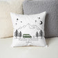 Personalisiertes Camping Kissen: Camping Van (40x40cm Baumwolle) Little Mathilda Little Mathilda Kissen