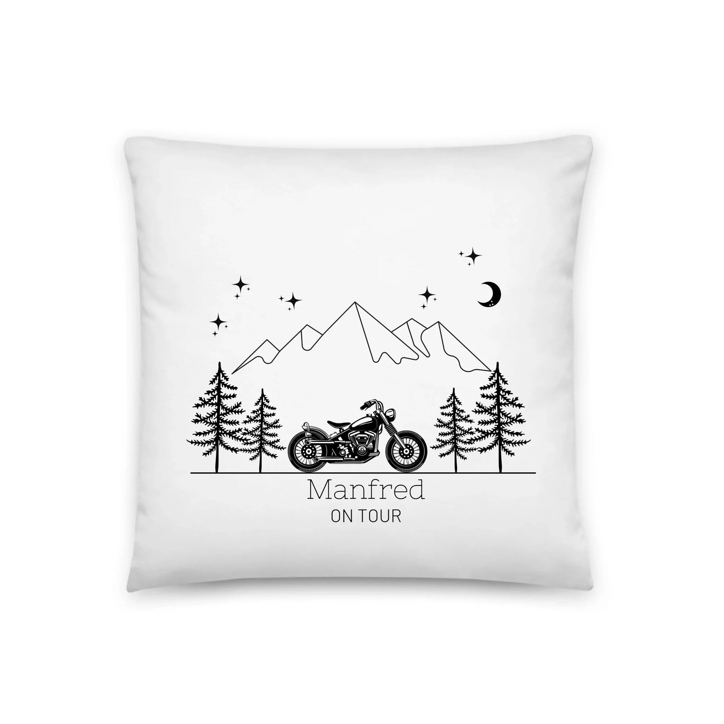 Personalisiertes Camping Kissen "Motorrad" (40x40cm Baumwolle) Little Mathilda Little Mathilda Kissen