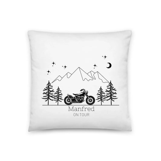 Personalisiertes Camping Kissen "Motorrad" (40x40cm Baumwolle) Little Mathilda Little Mathilda Kissen