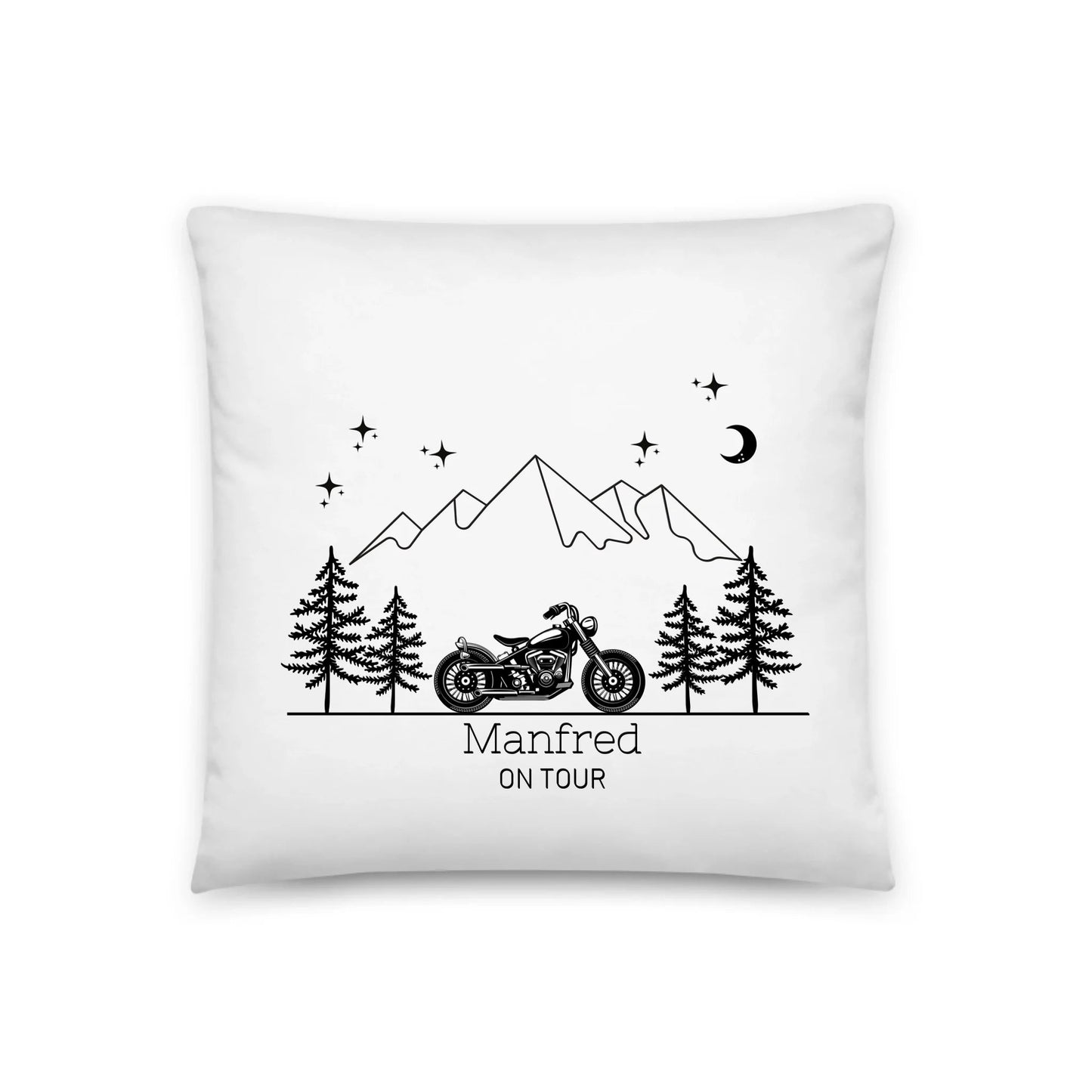 Personalisiertes Camping Kissen "Motorrad" (40x40cm Baumwolle) Little Mathilda Little Mathilda Kissen