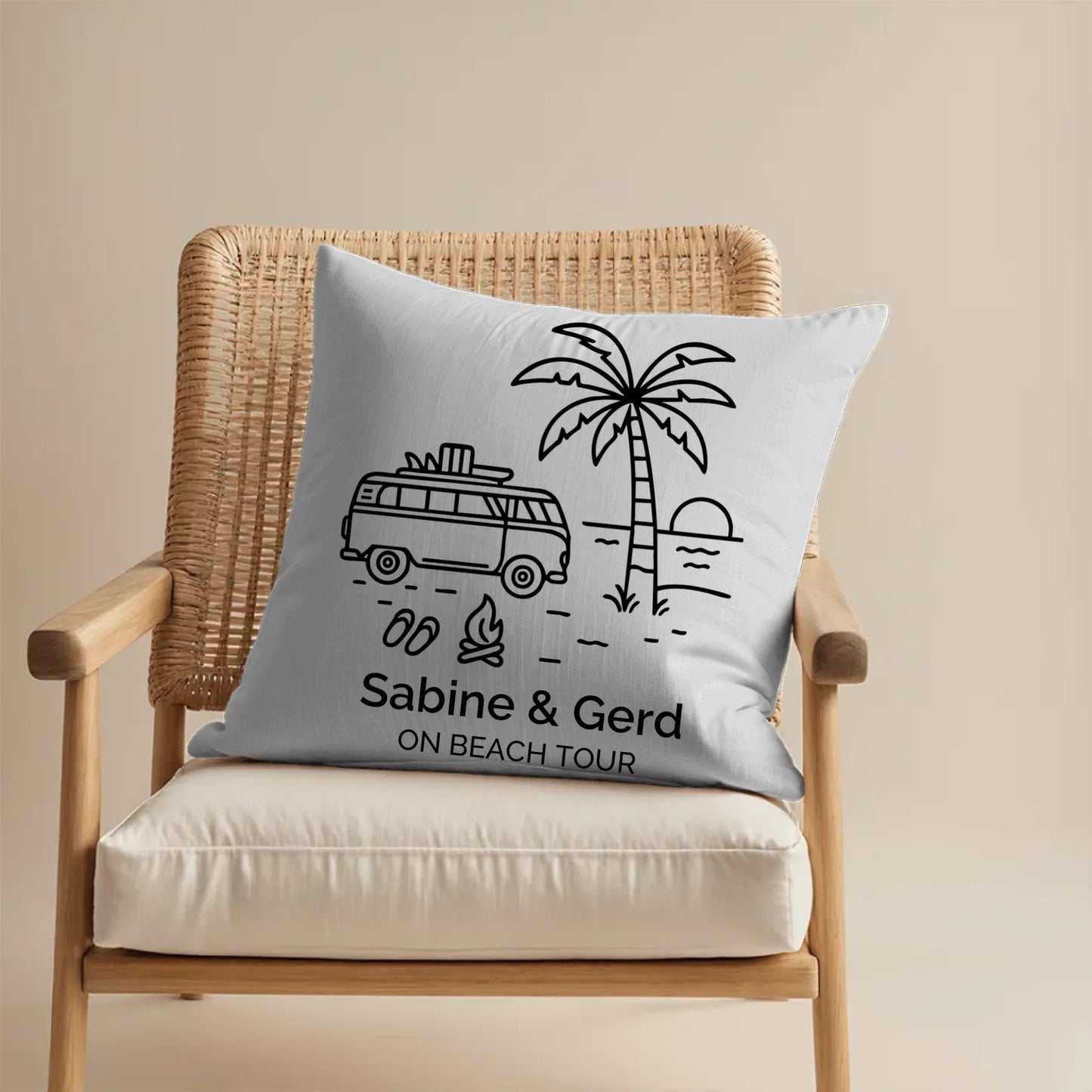 Personalisiertes Camping Kissen Sommerurlaub Little Mathilda Little Mathilda Kissen