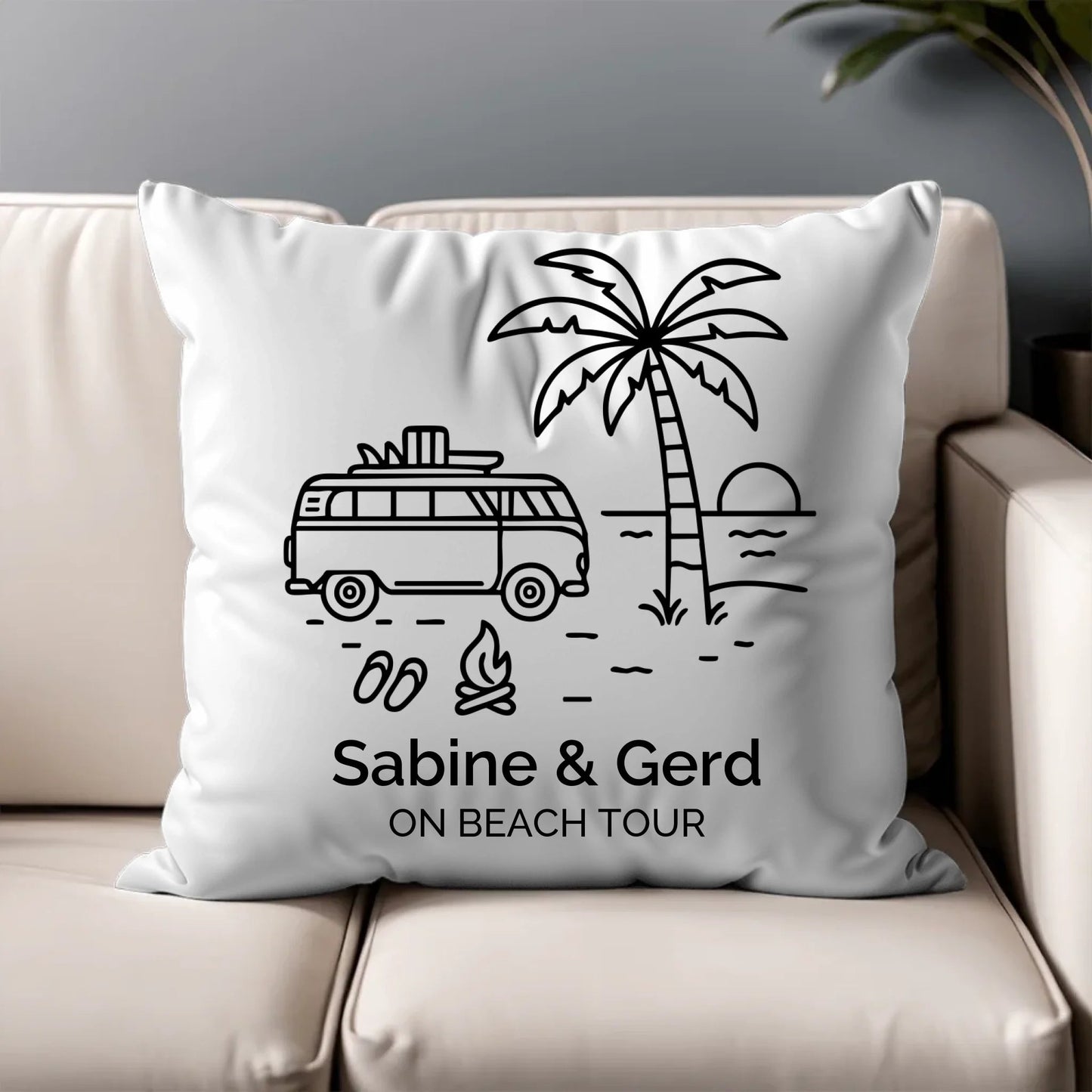 Personalisiertes Camping Kissen Sommerurlaub Little Mathilda Little Mathilda Kissen