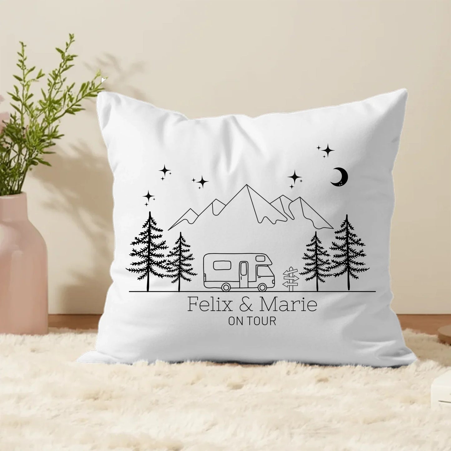 Personalisiertes Camping Kissen Wohnmobil Illustration Little Mathilda Little Mathilda Kissen