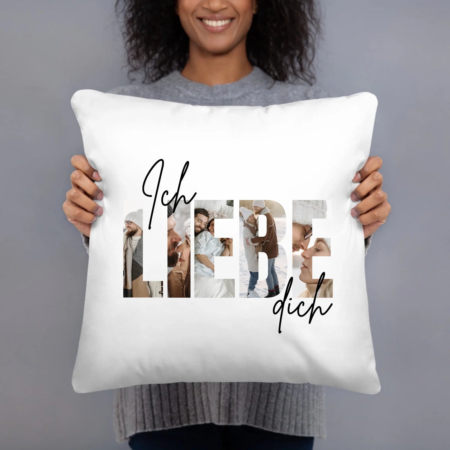Personalisiertes Fotokissen ICH LIEBE DICH mit Wunschfotos Little Mathilda Little Mathilda Kissen