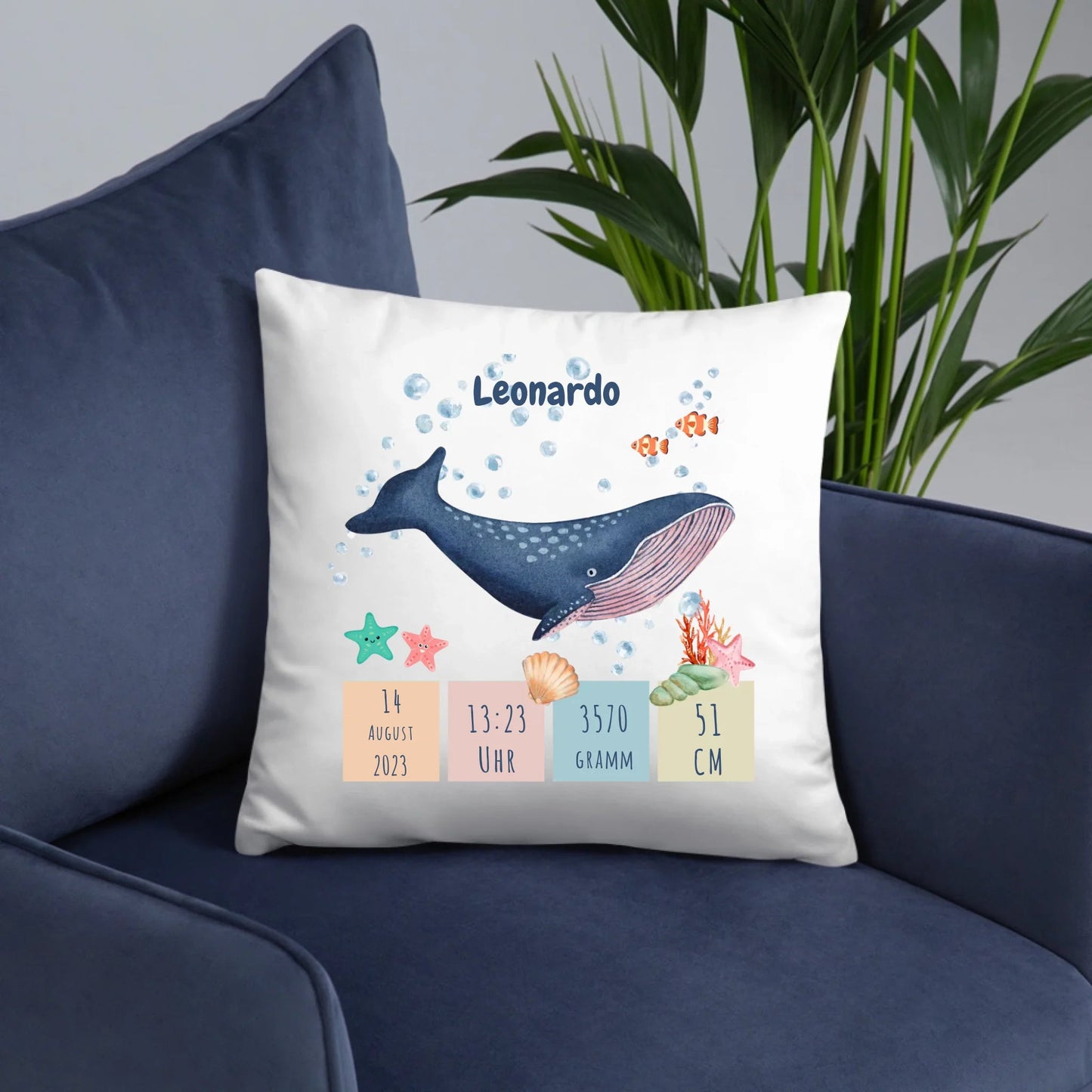 Personalisiertes Geburtskissen Little Mathilda Little Mathilda Kissen