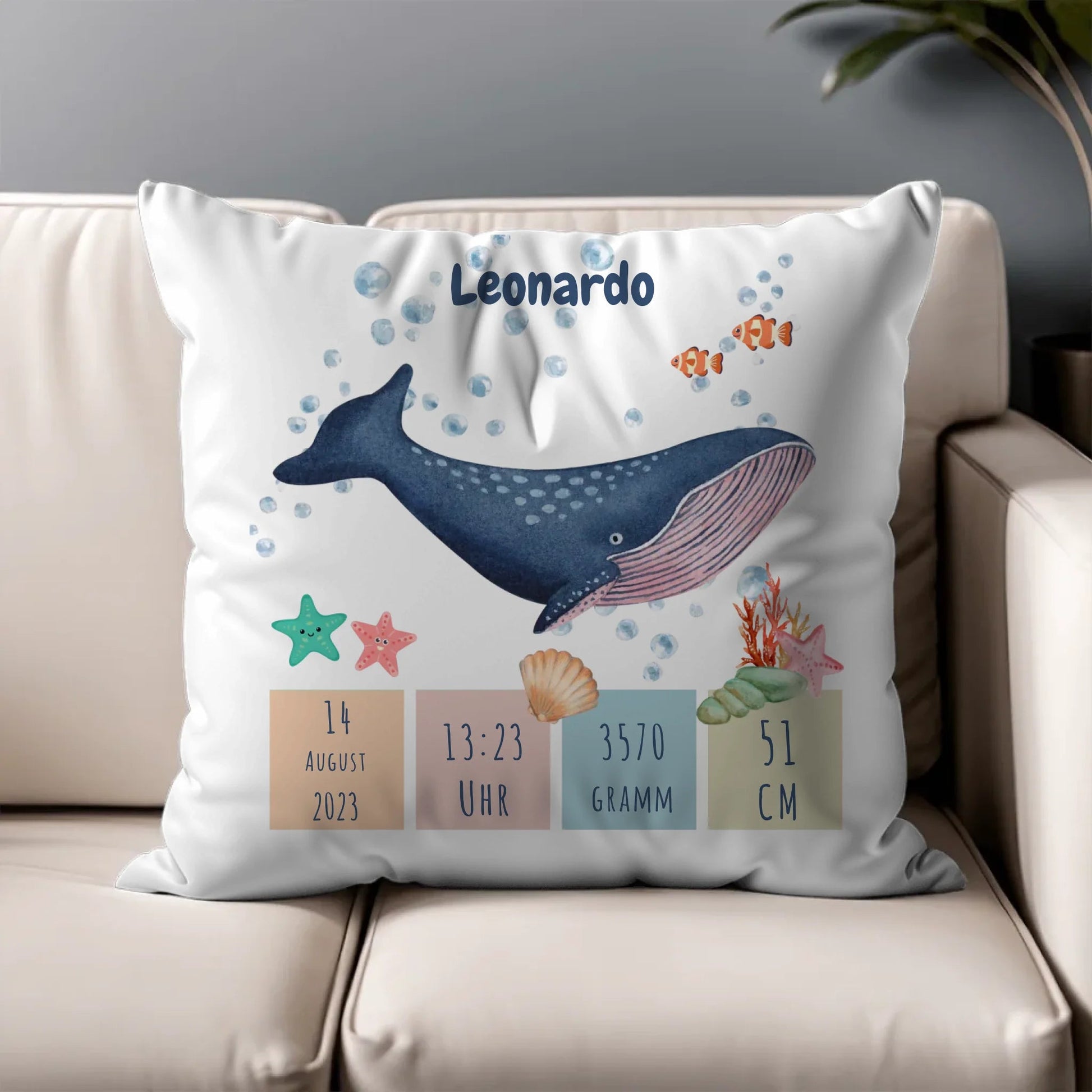 Personalisiertes Geburtskissen Little Mathilda Little Mathilda Kissen