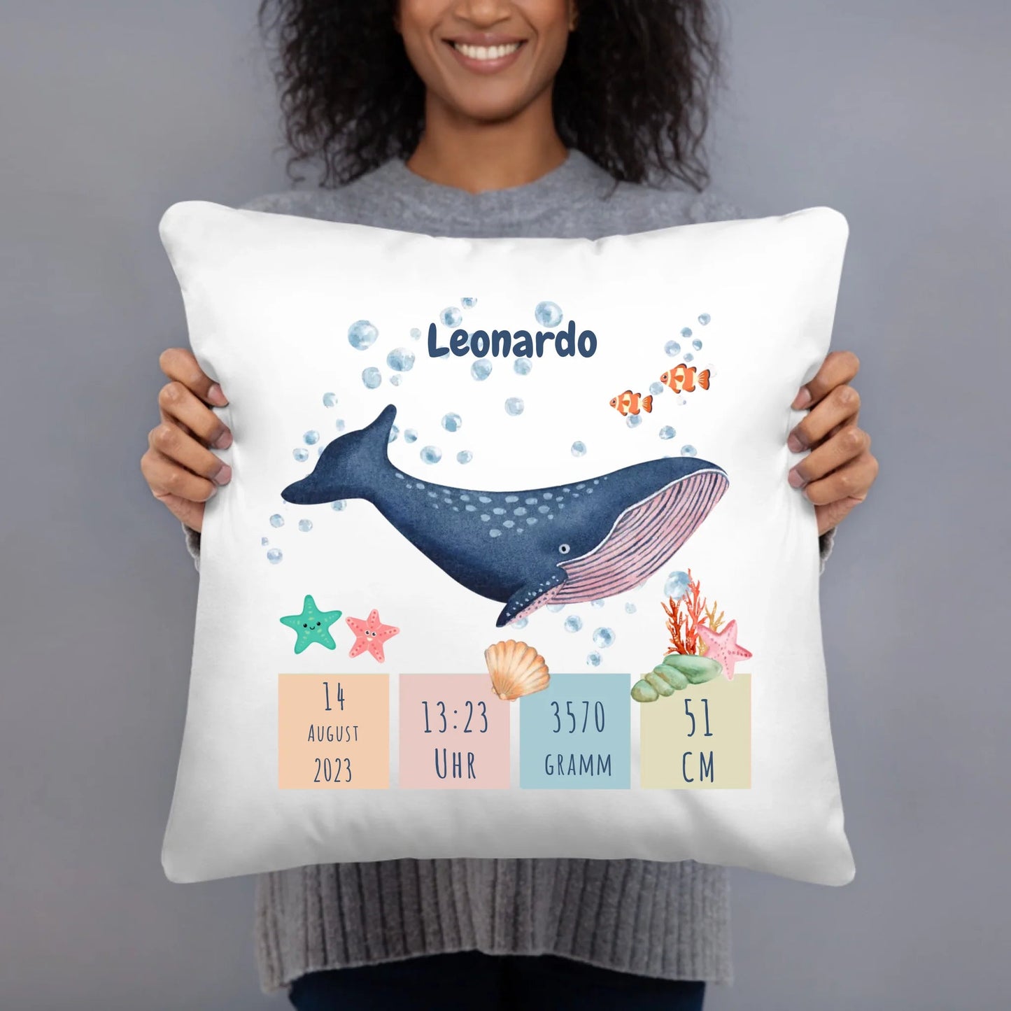 Personalisiertes Geburtskissen Little Mathilda Little Mathilda Kissen