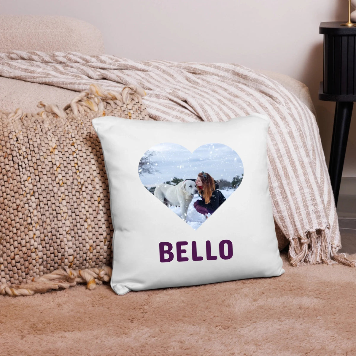 Personalisiertes Herz Hundekissen mit Foto Little Mathilda Little Mathilda Kissen