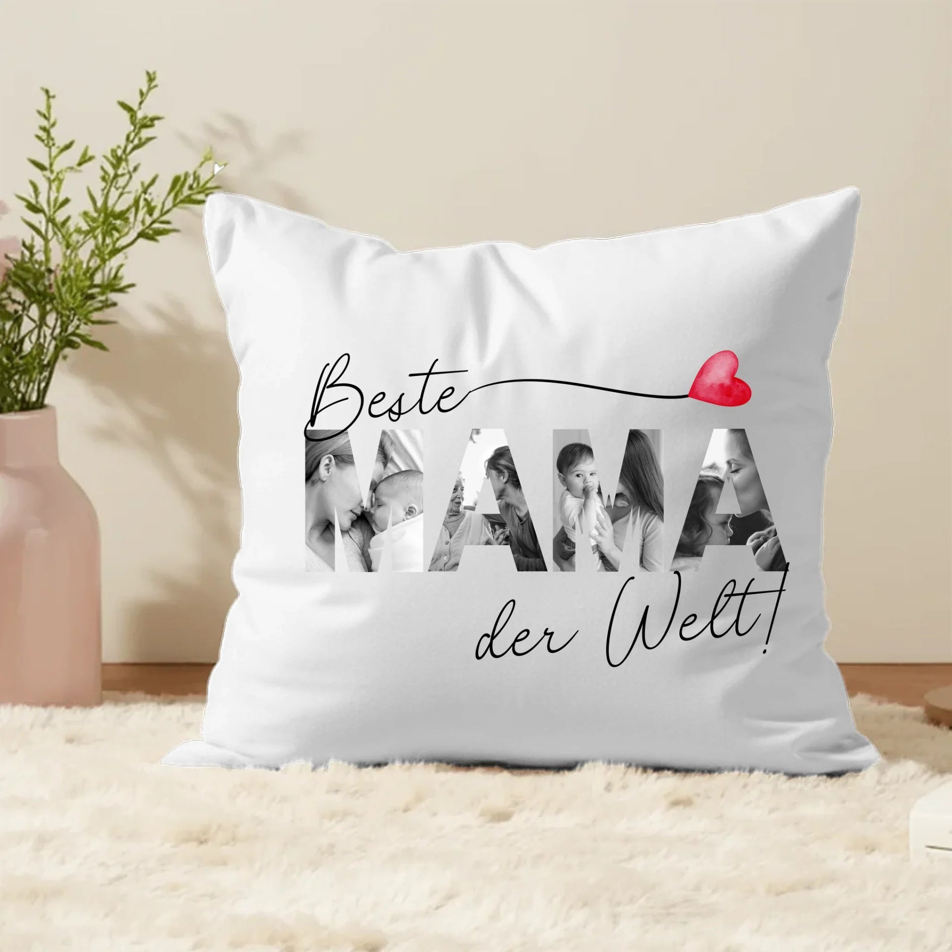 Personalisiertes Kissen "Beste Mama der Welt" 40x40cm Little Mathilda Little Mathilda Kissen