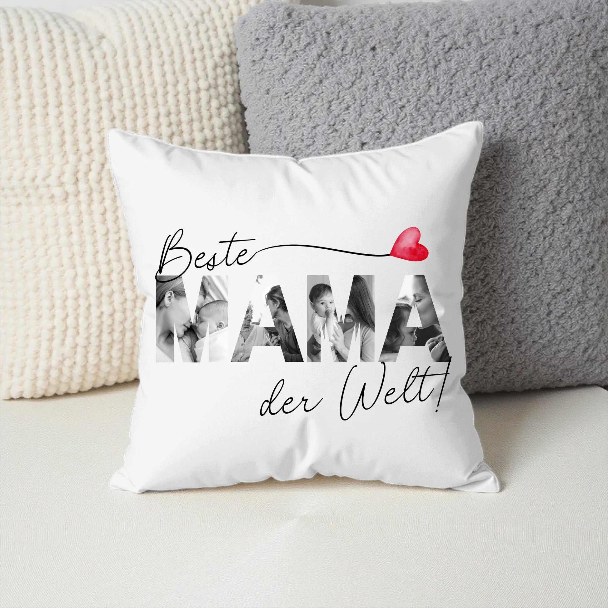 Personalisiertes Kissen "Beste Mama der Welt" 40x40cm Little Mathilda Little Mathilda Kissen