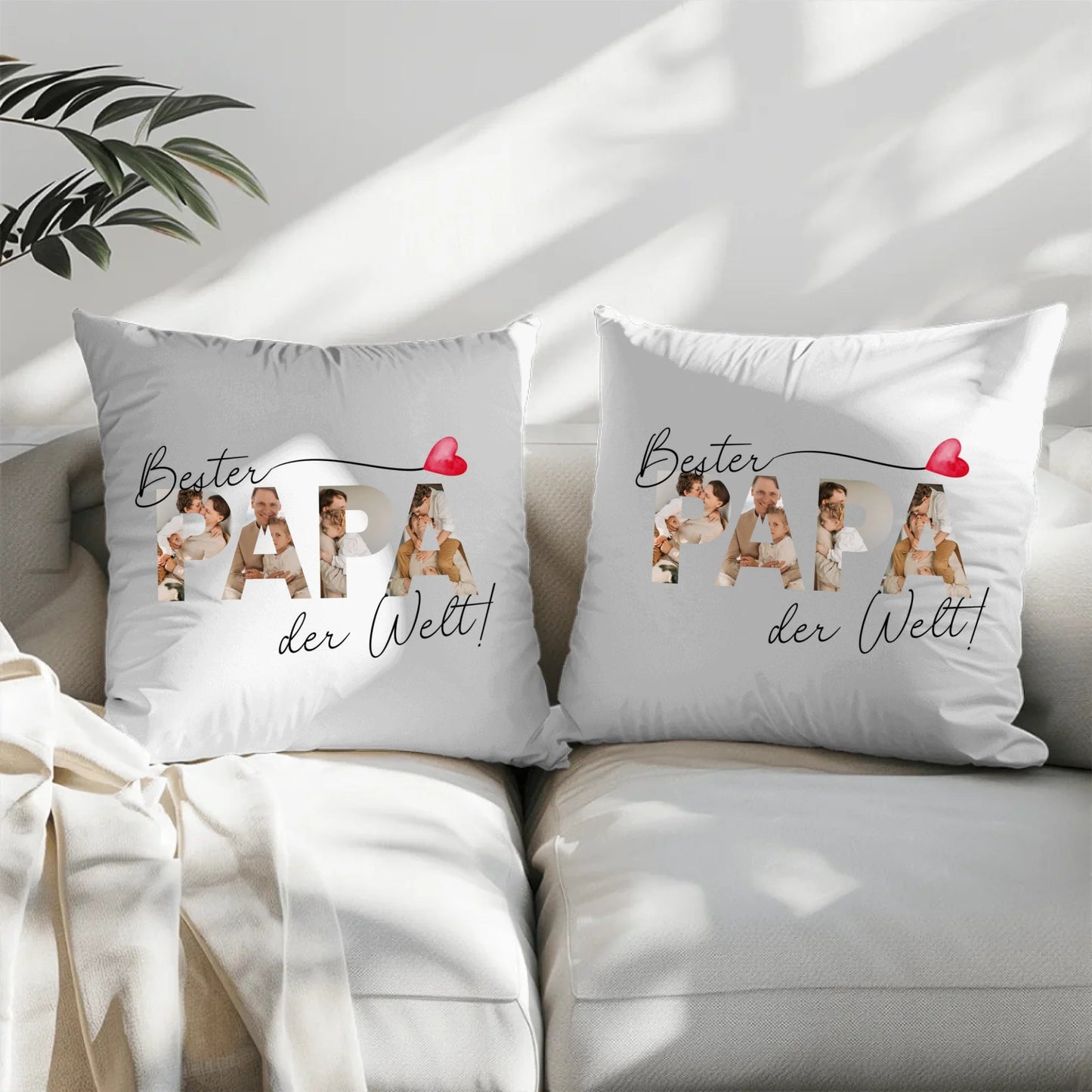 Personalisiertes Kissen "Bester Papa der Welt" 40x40cm Little Mathilda Little Mathilda Kissen