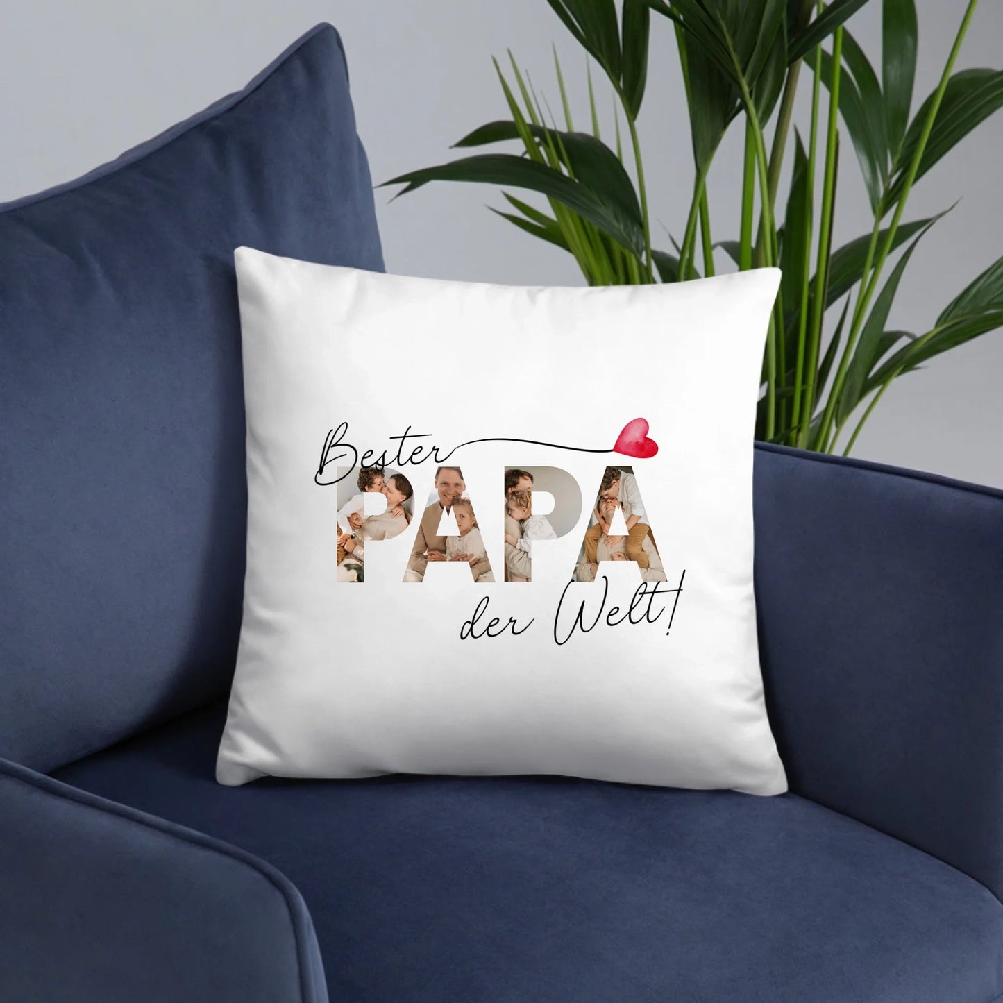 Personalisiertes Kissen "Bester Papa der Welt" 40x40cm Little Mathilda Little Mathilda Kissen