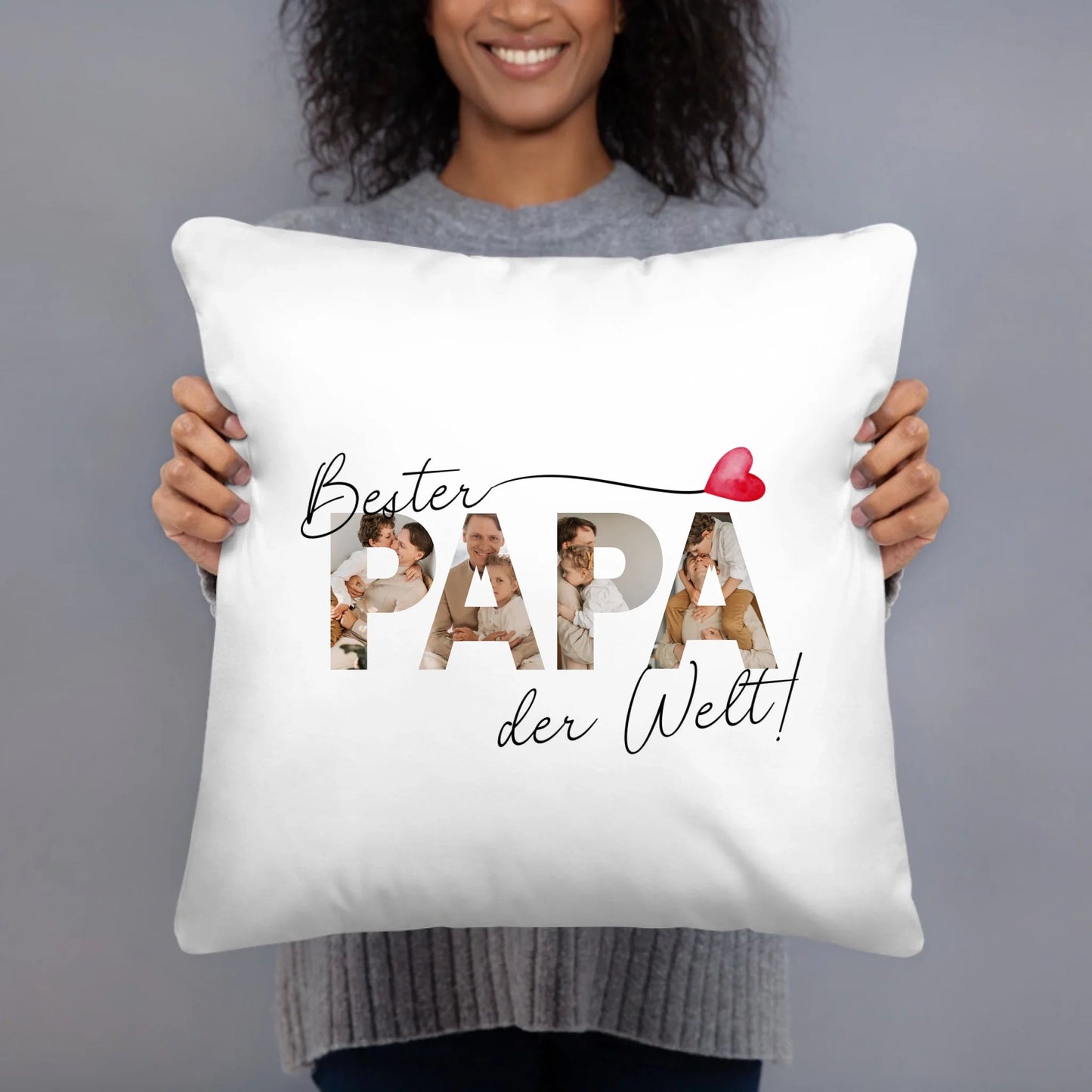 Personalisiertes Kissen "Bester Papa der Welt" 40x40cm Little Mathilda Little Mathilda Kissen