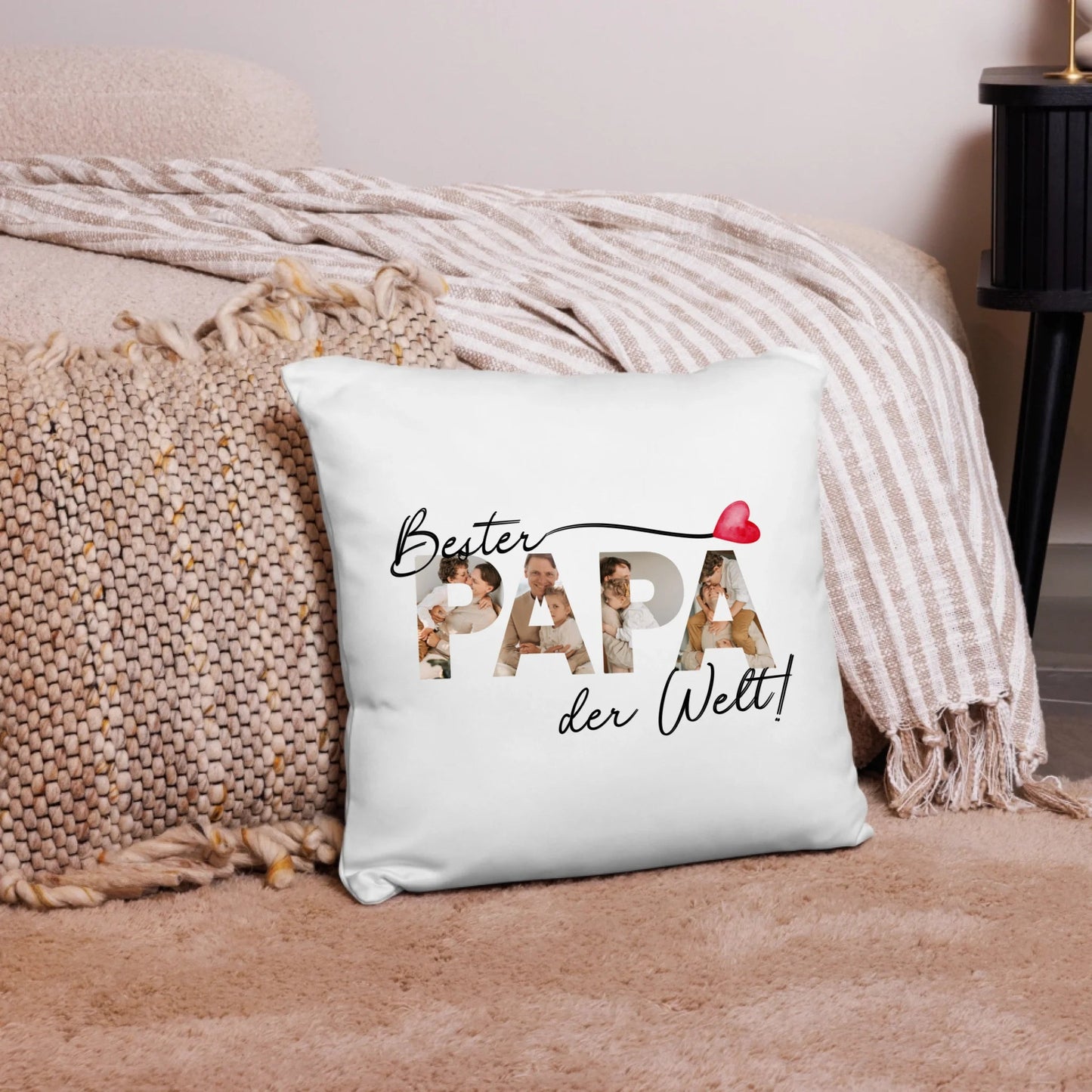 Personalisiertes Kissen "Bester Papa der Welt" 40x40cm Little Mathilda Little Mathilda Kissen