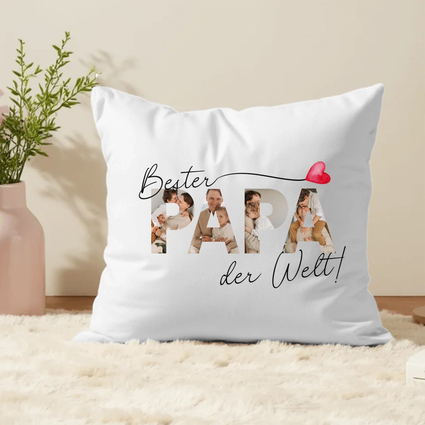 Personalisiertes Kissen "Bester Papa der Welt" 40x40cm Little Mathilda Little Mathilda Kissen