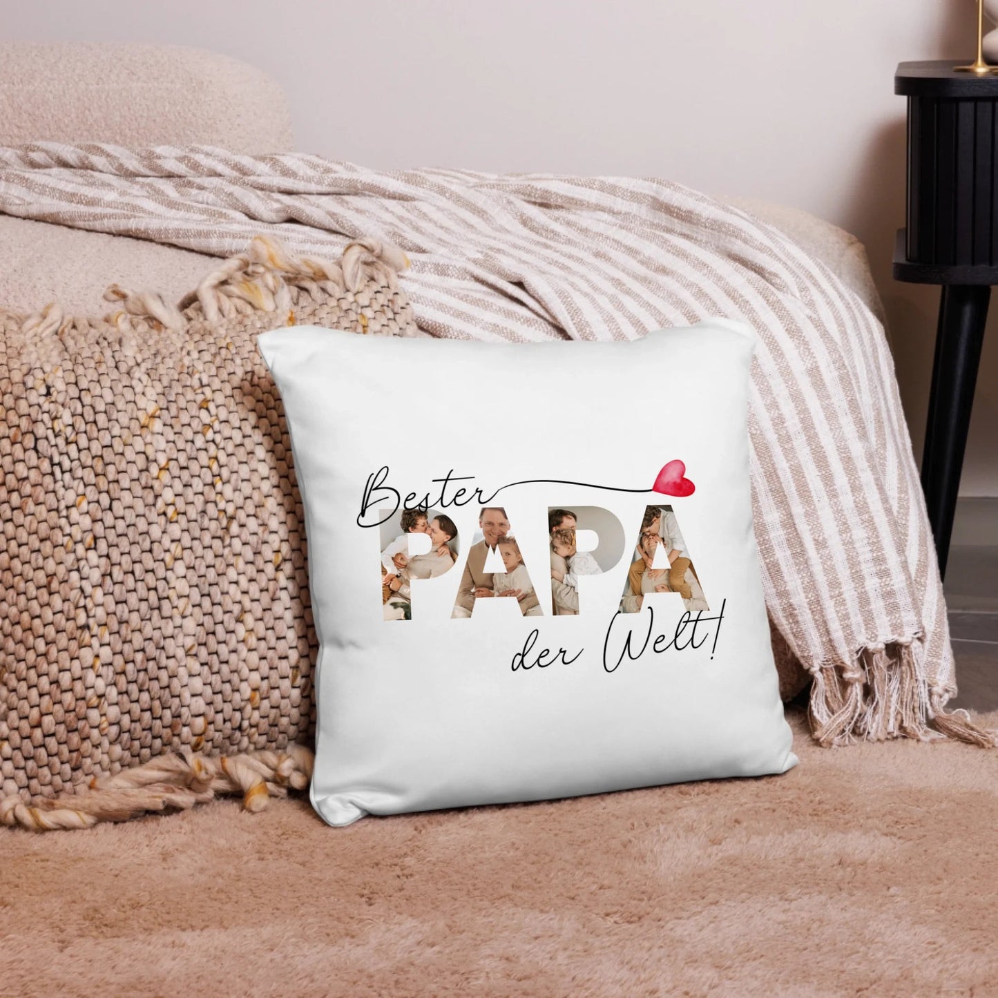 Personalisiertes Kissen "Bester Papa der Welt" 40x40cm Little Mathilda Little Mathilda Kissen